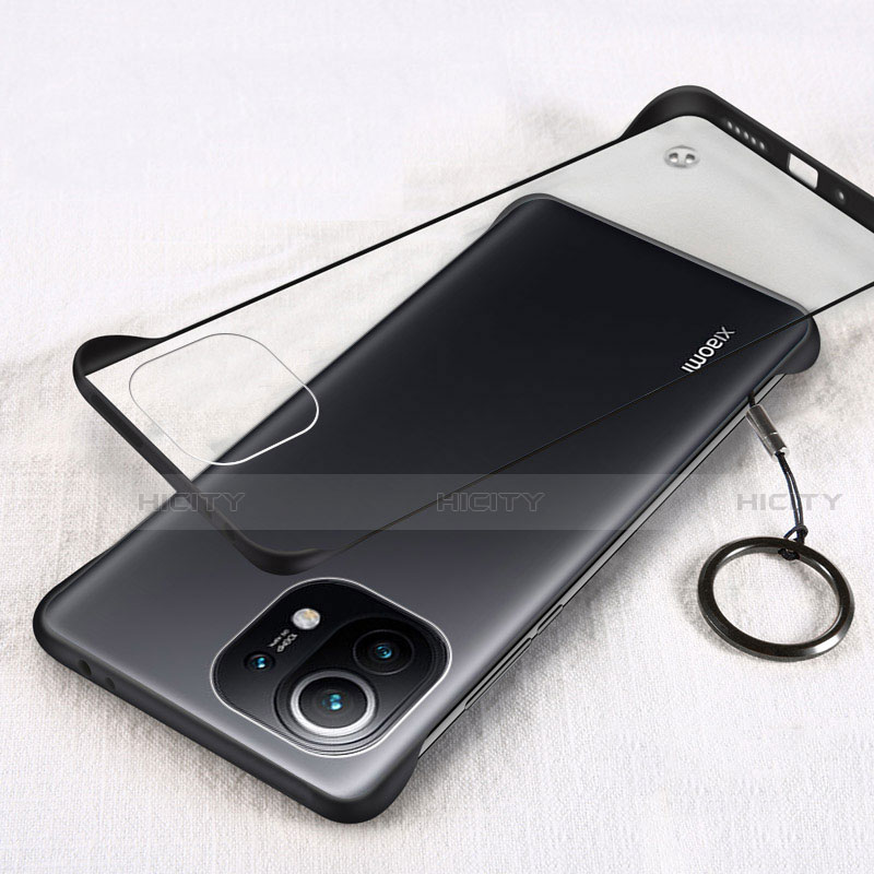 Coque Antichocs Rigide Transparente Crystal Etui Housse H01 pour Xiaomi Mi 11 5G Noir Plus