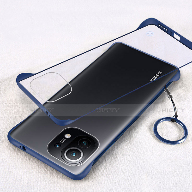 Coque Antichocs Rigide Transparente Crystal Etui Housse H01 pour Xiaomi Mi 11 Lite 5G NE Bleu Plus