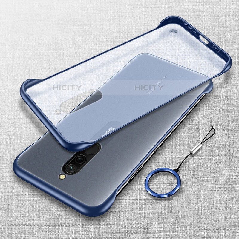 Coque Antichocs Rigide Transparente Crystal Etui Housse H01 pour Xiaomi Redmi 8 Bleu Plus