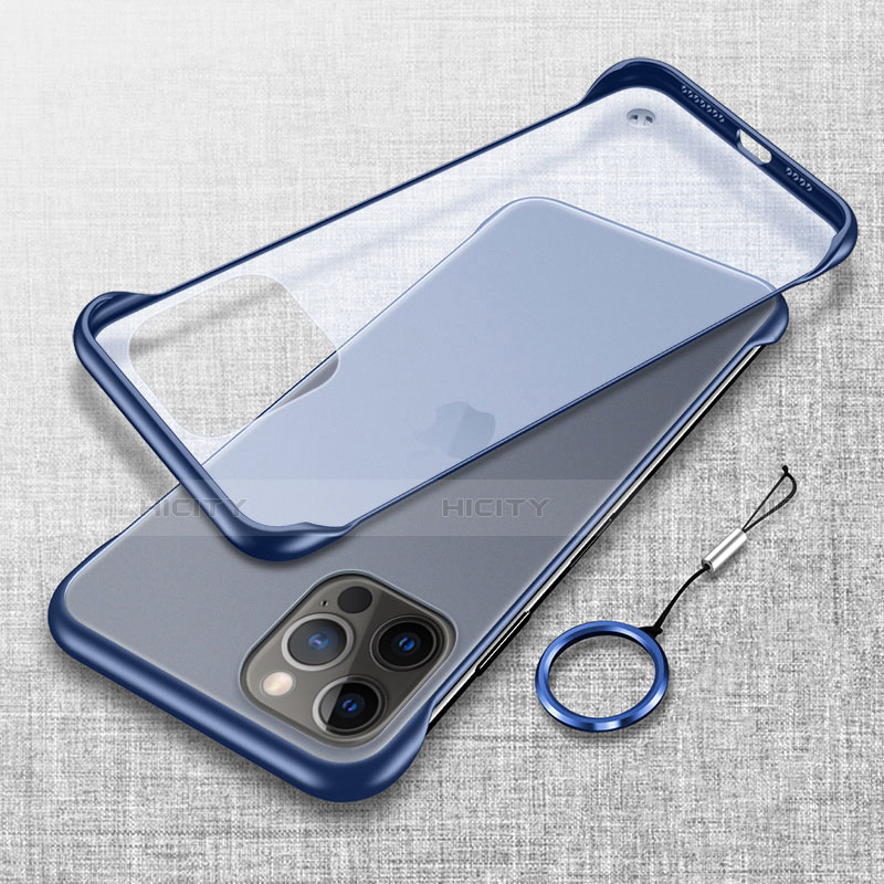 Coque Antichocs Rigide Transparente Crystal Etui Housse H02 pour Apple iPhone 13 Pro Bleu Plus