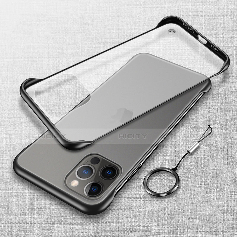 Coque Antichocs Rigide Transparente Crystal Etui Housse H02 pour Apple iPhone 13 Pro Max Noir Plus
