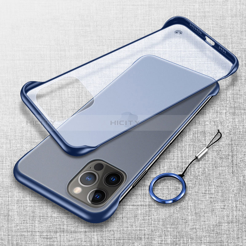 Coque Antichocs Rigide Transparente Crystal Etui Housse H02 pour Apple iPhone 14 Pro Bleu Plus