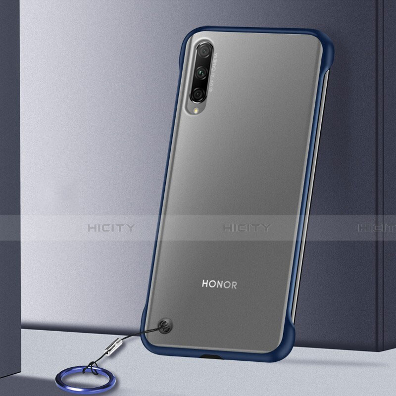 Coque Antichocs Rigide Transparente Crystal Etui Housse H02 pour Huawei Honor 9X Pro Bleu Plus