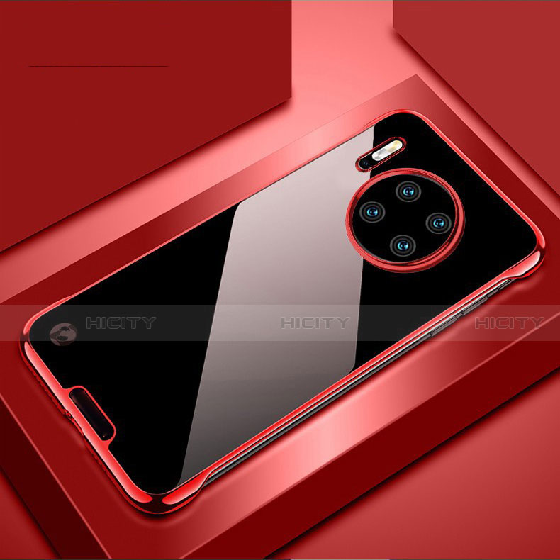 Coque Antichocs Rigide Transparente Crystal Etui Housse H02 pour Huawei Mate 30E Pro 5G Rouge Plus