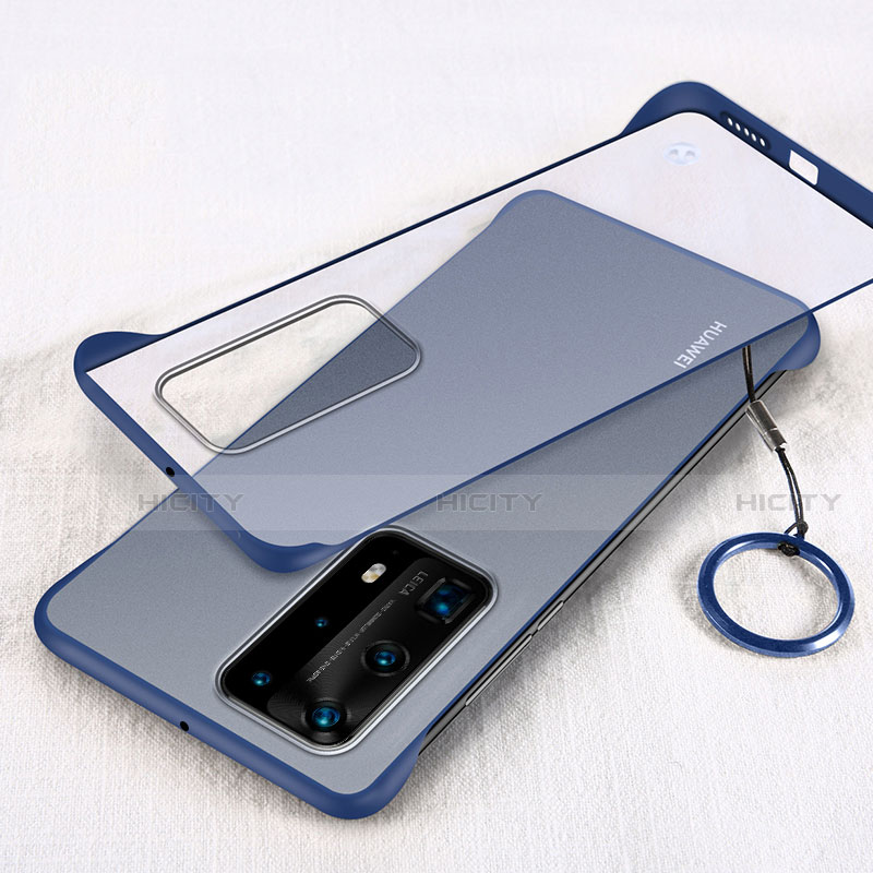 Coque Antichocs Rigide Transparente Crystal Etui Housse H02 pour Huawei P40 Pro+ Plus Bleu Plus