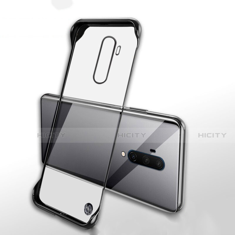 Coque Antichocs Rigide Transparente Crystal Etui Housse H02 pour OnePlus 7T Pro 5G Noir Plus