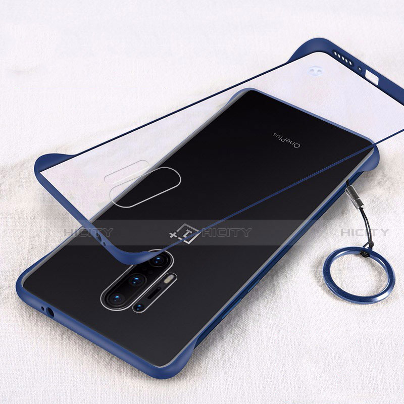 Coque Antichocs Rigide Transparente Crystal Etui Housse H02 pour OnePlus 8 Pro Bleu Plus