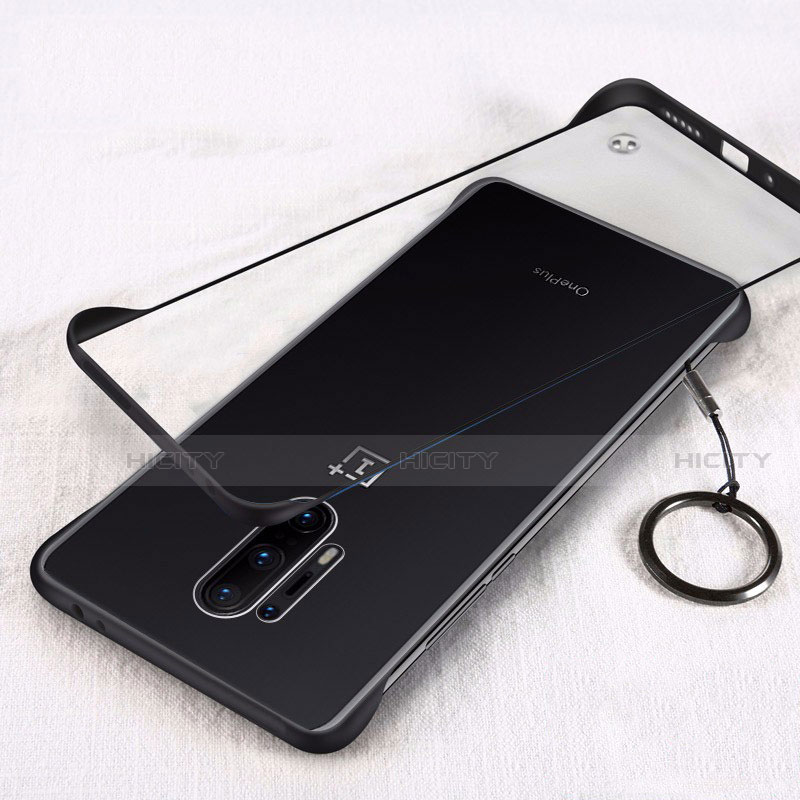 Coque Antichocs Rigide Transparente Crystal Etui Housse H02 pour OnePlus 8 Pro Noir Plus