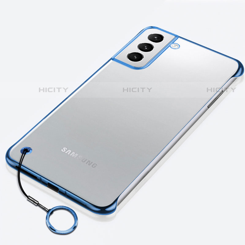 Coque Antichocs Rigide Transparente Crystal Etui Housse H02 pour Samsung Galaxy S23 Plus 5G Bleu Plus