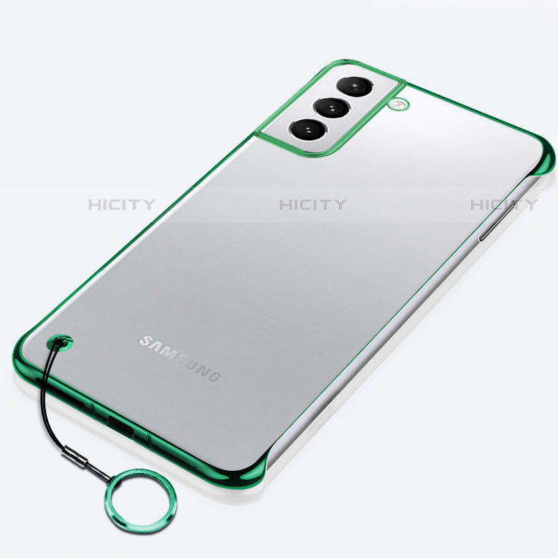 Coque Antichocs Rigide Transparente Crystal Etui Housse H02 pour Samsung Galaxy S23 Plus 5G Vert Plus