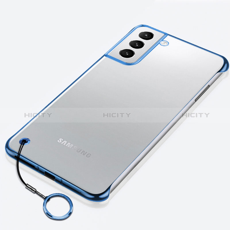 Coque Antichocs Rigide Transparente Crystal Etui Housse H02 pour Samsung Galaxy S24 Plus 5G Bleu Plus