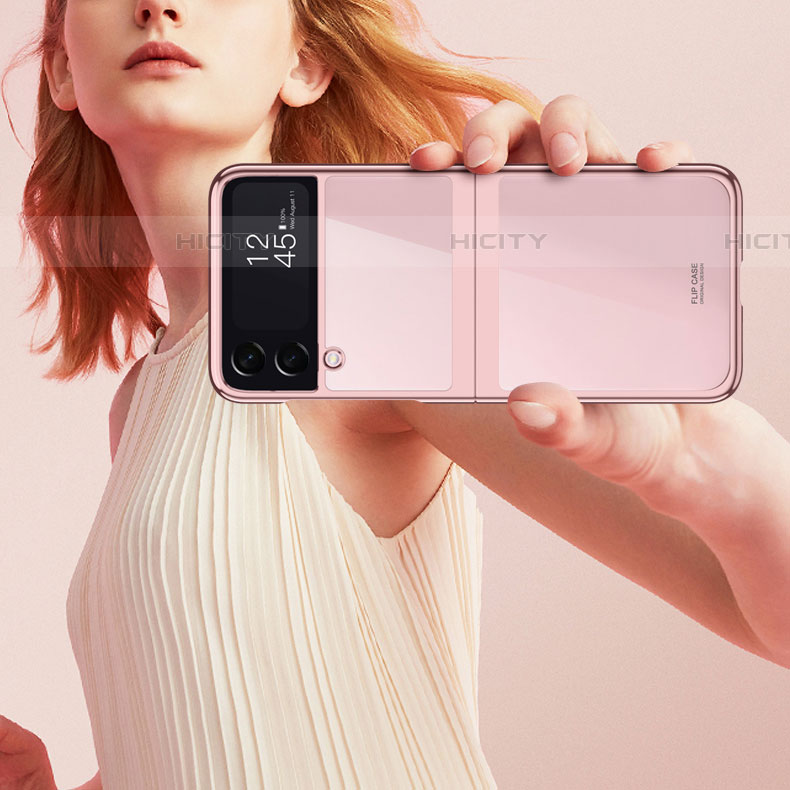 Coque Antichocs Rigide Transparente Crystal Etui Housse H02 pour Samsung Galaxy Z Flip4 5G Plus