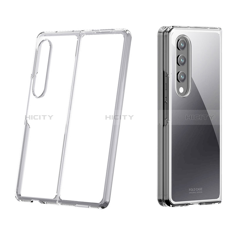 Coque Antichocs Rigide Transparente Crystal Etui Housse H02 pour Samsung Galaxy Z Fold3 5G Clair Plus