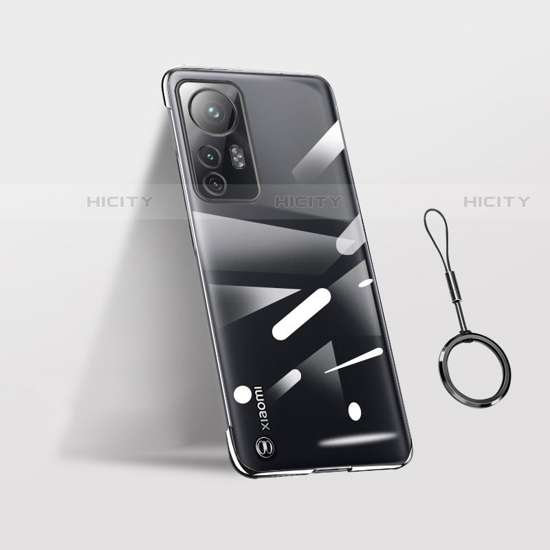 Coque Antichocs Rigide Transparente Crystal Etui Housse H02 pour Xiaomi Mi 12 Pro 5G Noir Plus