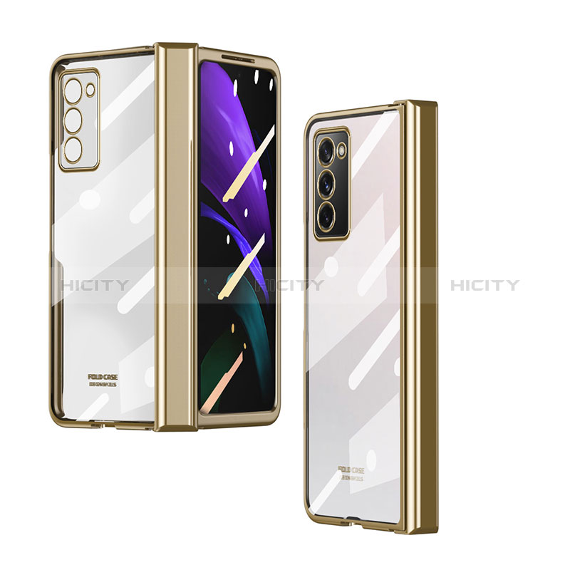 Coque Antichocs Rigide Transparente Crystal Etui Housse H04 pour Samsung Galaxy Z Fold2 5G Plus