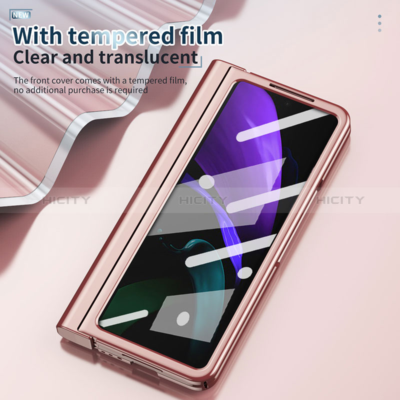 Coque Antichocs Rigide Transparente Crystal Etui Housse H04 pour Samsung Galaxy Z Fold2 5G Plus