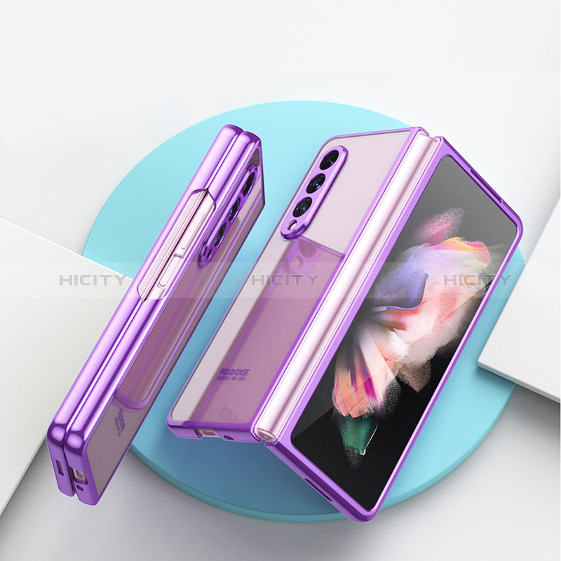 Coque Antichocs Rigide Transparente Crystal Etui Housse H04 pour Samsung Galaxy Z Fold3 5G Plus