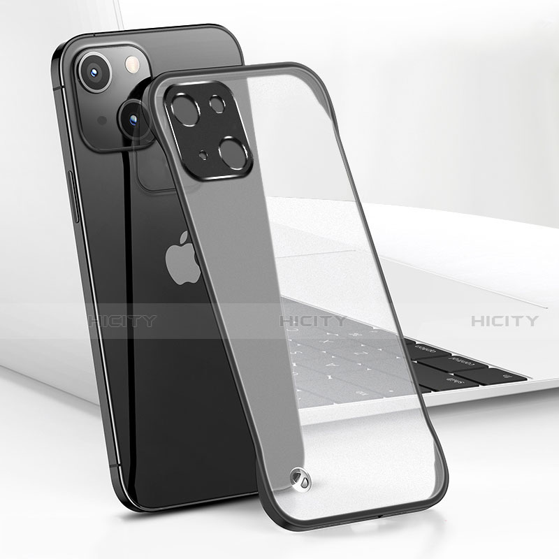Coque Antichocs Rigide Transparente Crystal Etui Housse H05 pour Apple iPhone 14 Noir Plus