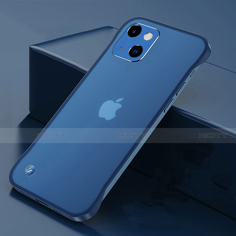 Coque Antichocs Rigide Transparente Crystal Etui Housse H06 pour Apple iPhone 13 Mini Bleu Plus