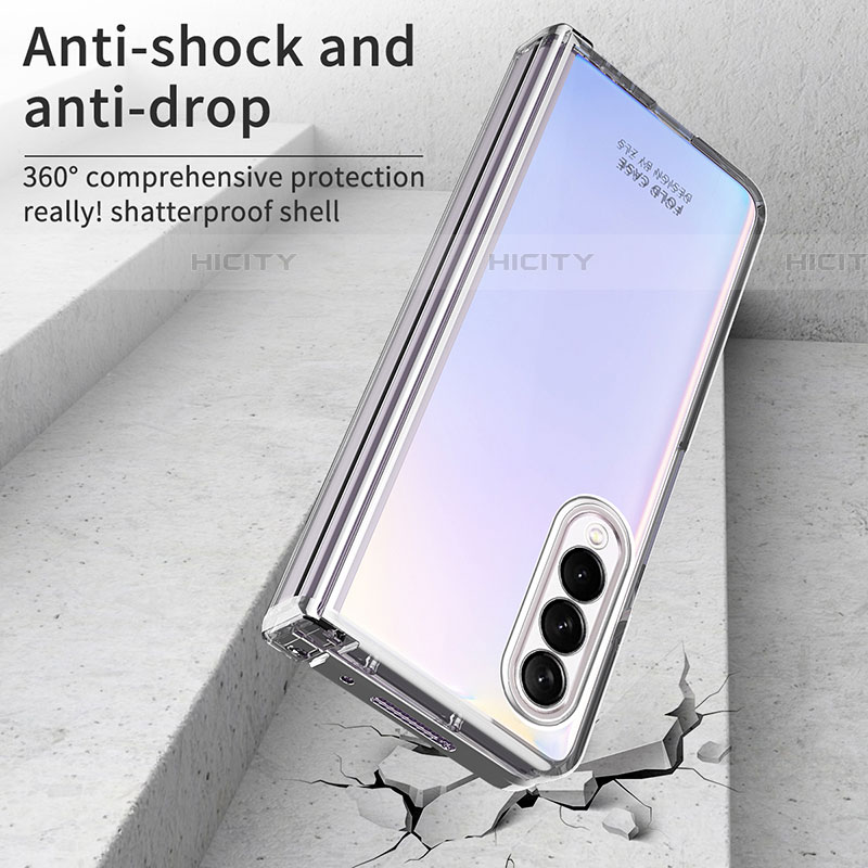 Coque Antichocs Rigide Transparente Crystal Etui Housse H06 pour Samsung Galaxy Z Fold4 5G Plus