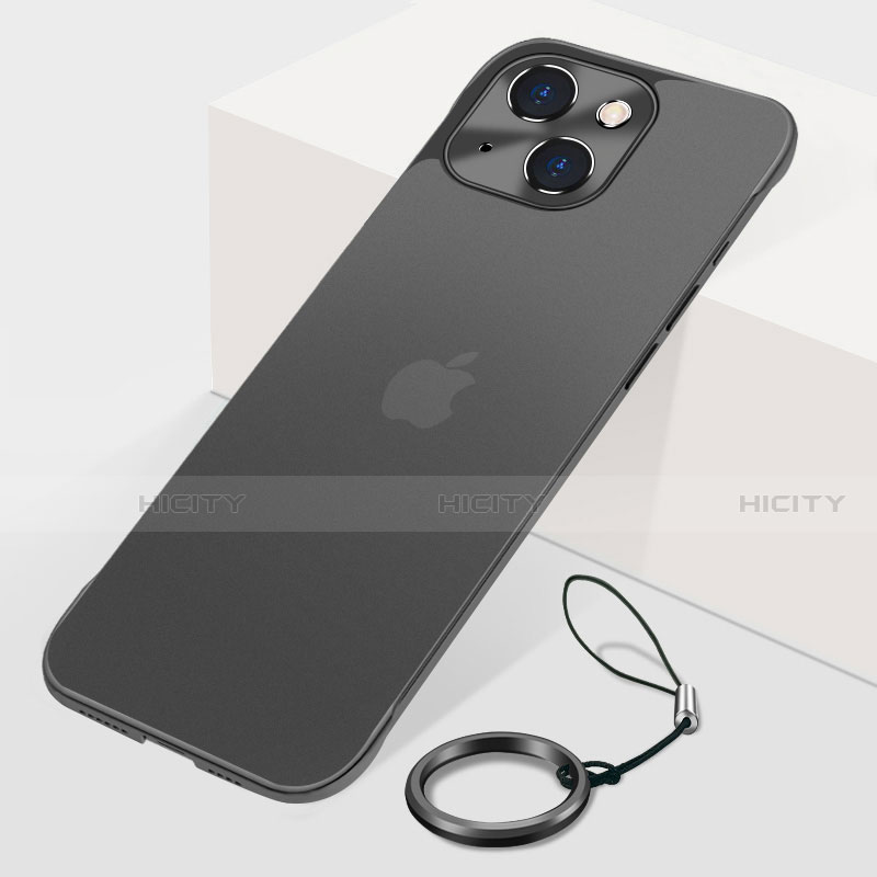 Coque Antichocs Rigide Transparente Crystal Etui Housse H07 pour Apple iPhone 14 Noir Plus