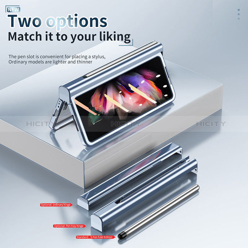 Coque Antichocs Rigide Transparente Crystal Etui Housse H07 pour Samsung Galaxy Z Fold3 5G Plus