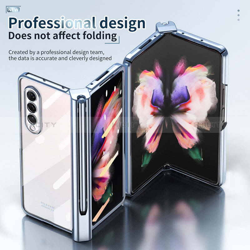 Coque Antichocs Rigide Transparente Crystal Etui Housse H07 pour Samsung Galaxy Z Fold3 5G Plus