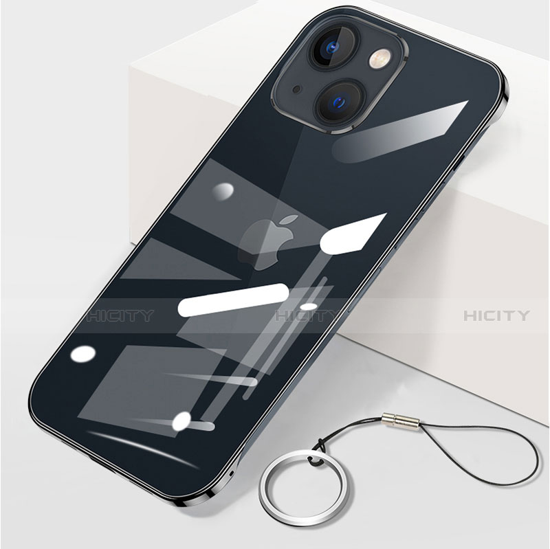 Coque Antichocs Rigide Transparente Crystal Etui Housse H09 pour Apple iPhone 14 Noir Plus