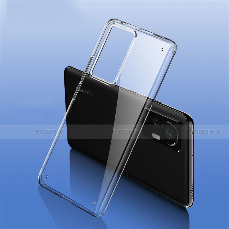 Coque Antichocs Rigide Transparente Crystal Etui Housse H09 pour Xiaomi Mi 12 5G Gris Plus