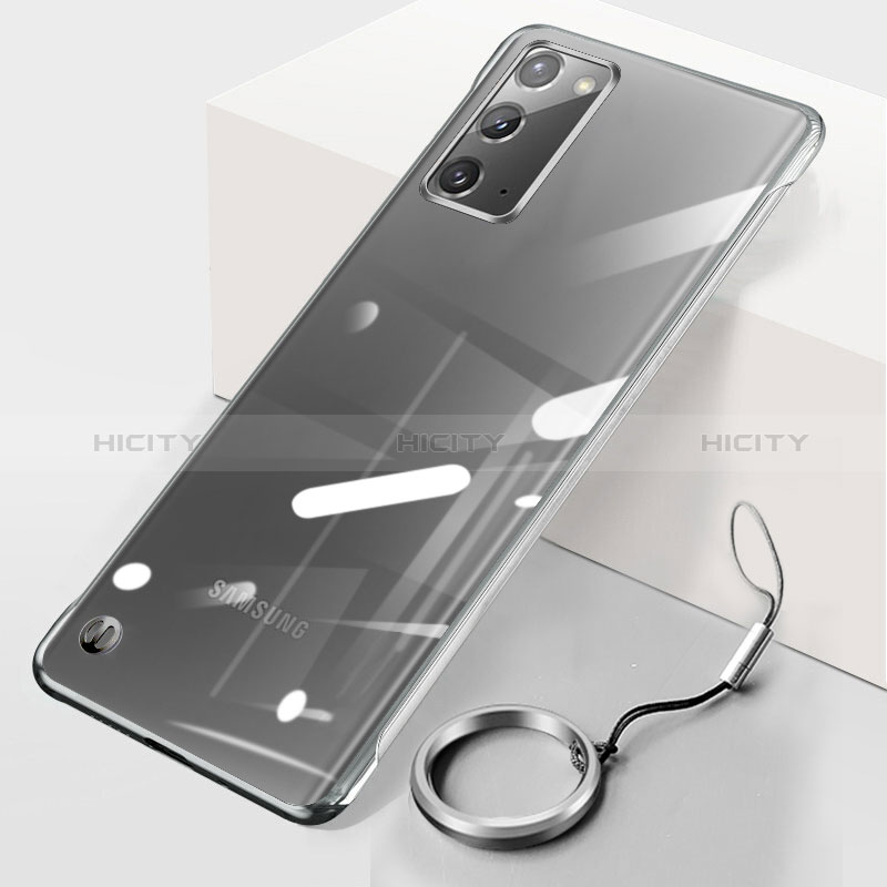 Coque Antichocs Rigide Transparente Crystal Etui Housse JS1 pour Samsung Galaxy Note 20 5G Argent Plus
