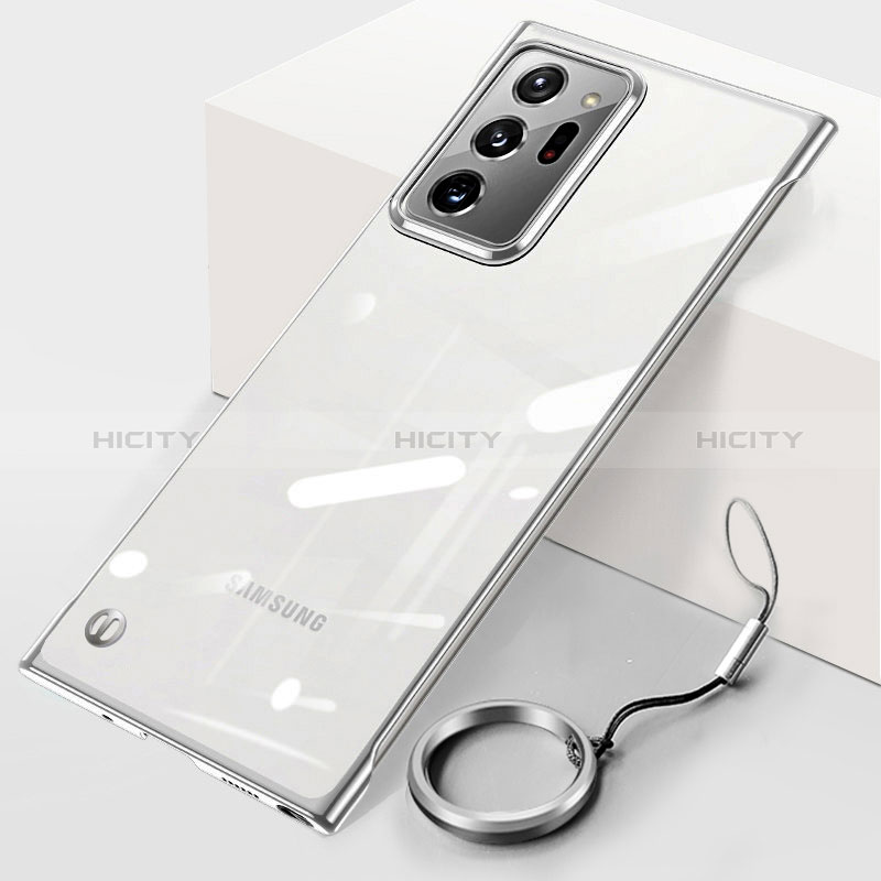Coque Antichocs Rigide Transparente Crystal Etui Housse JS1 pour Samsung Galaxy Note 20 Ultra 5G Argent Plus