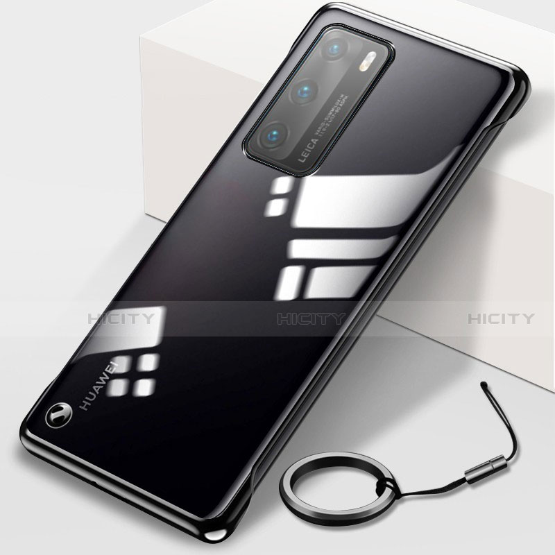 Coque Antichocs Rigide Transparente Crystal Etui Housse N02 pour Huawei P40 Noir Plus