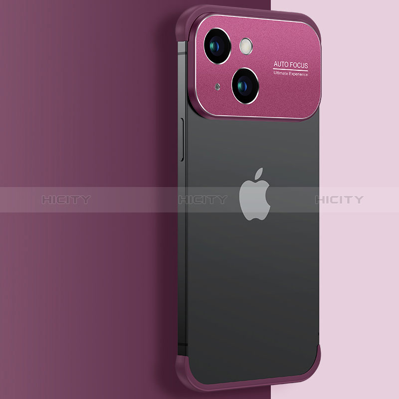Coque Antichocs Rigide Transparente Crystal Etui Housse QC3 pour Apple iPhone 14 Plus Rouge Plus