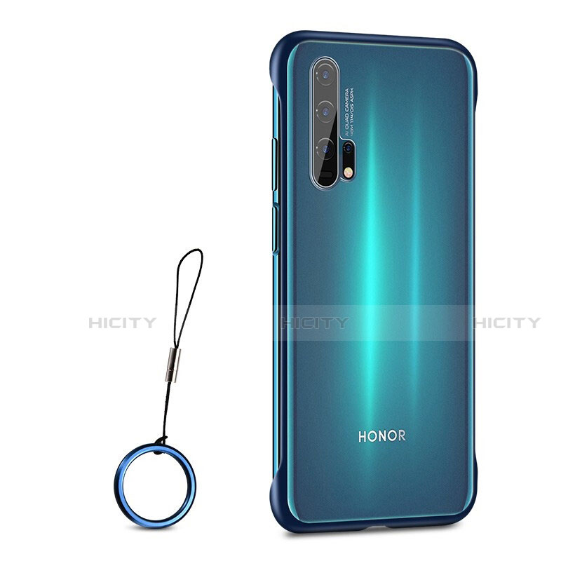 Coque Antichocs Rigide Transparente Crystal Etui Housse S01 pour Huawei Honor 20 Pro Bleu Plus