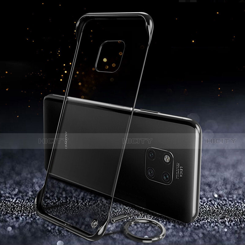 Coque Antichocs Rigide Transparente Crystal Etui Housse S01 pour Huawei Mate 20 Pro Noir Plus