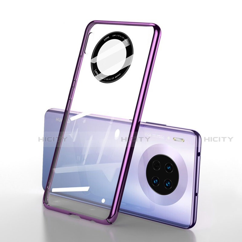Coque Antichocs Rigide Transparente Crystal Etui Housse S01 pour Huawei Mate 30 Pro Violet Plus