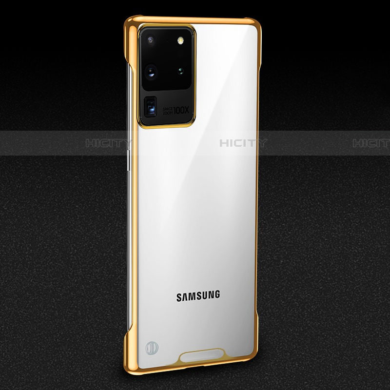 Coque Antichocs Rigide Transparente Crystal Etui Housse S01 pour Samsung Galaxy S20 Ultra Or Plus