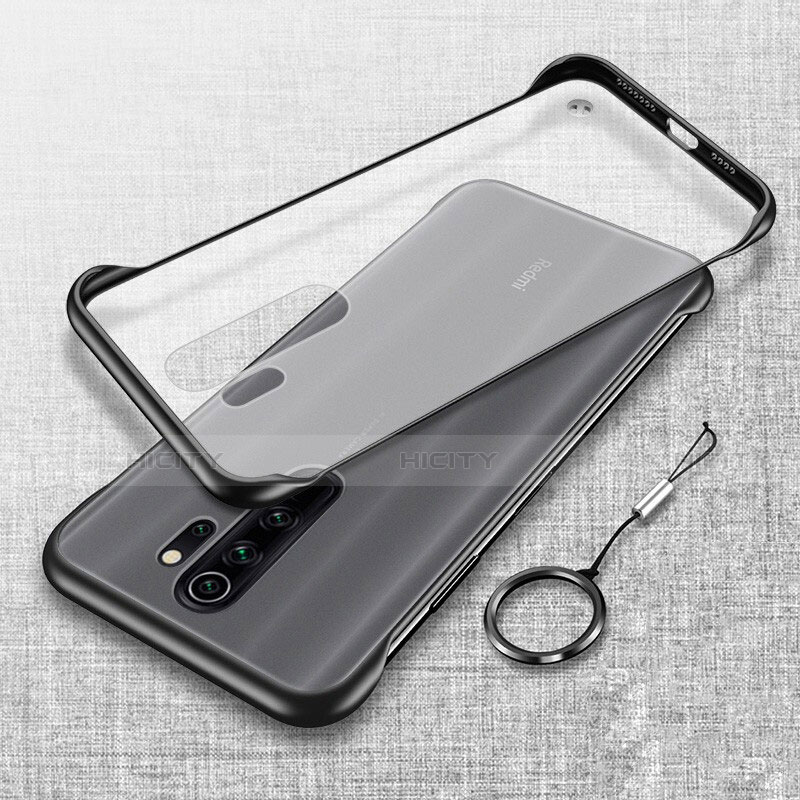 Coque Antichocs Rigide Transparente Crystal Etui Housse S01 pour Xiaomi Redmi Note 8 Pro Noir Plus