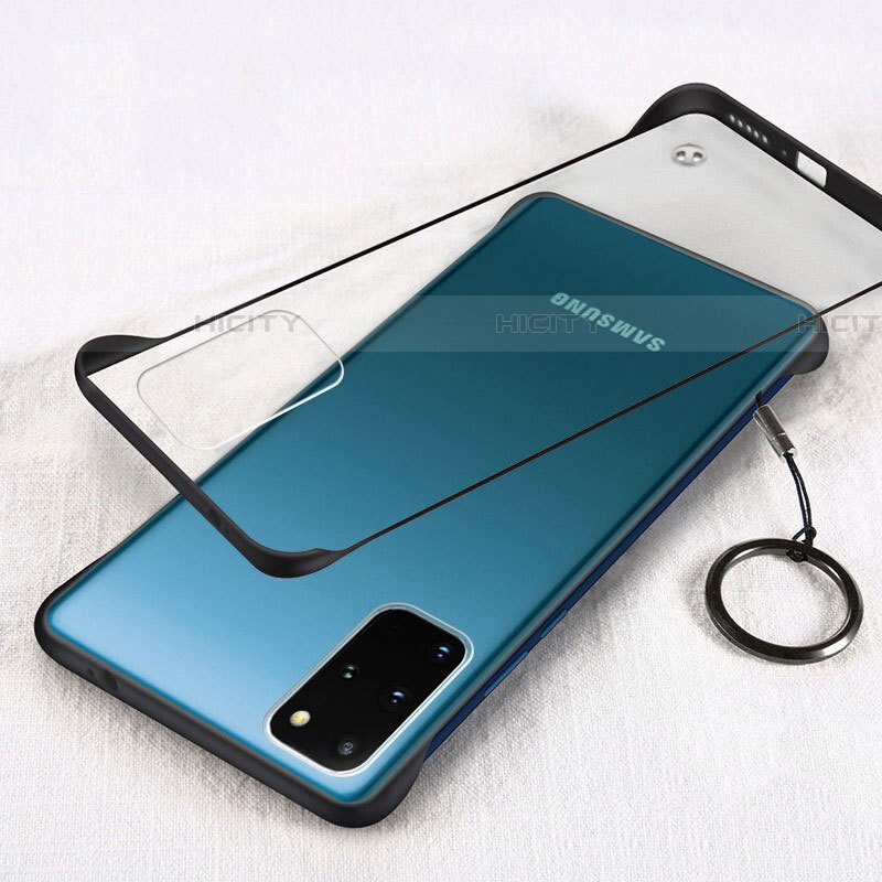 Coque Antichocs Rigide Transparente Crystal Etui Housse S02 pour Samsung Galaxy S20 Plus 5G Noir Plus