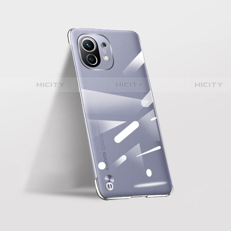 Coque Antichocs Rigide Transparente Crystal Etui Housse S02 pour Xiaomi Mi 11 5G Argent Plus