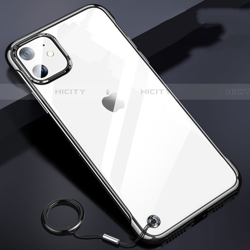 Coque Antichocs Rigide Transparente Crystal Etui Housse S03 pour Apple iPhone 11 Noir Plus