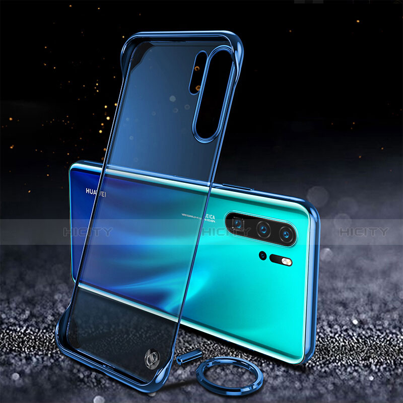 Coque Antichocs Rigide Transparente Crystal Etui Housse S03 pour Huawei P30 Pro New Edition Bleu Plus