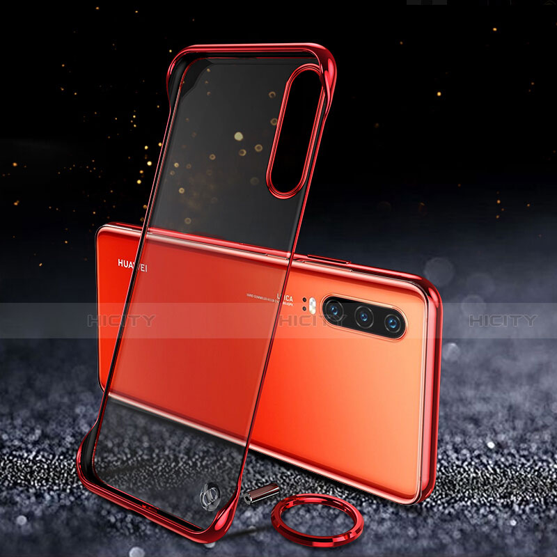 Coque Antichocs Rigide Transparente Crystal Etui Housse S03 pour Huawei P30 Rouge Plus
