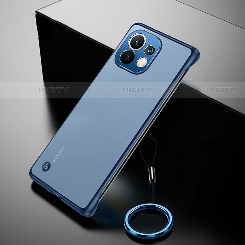 Coque Antichocs Rigide Transparente Crystal Etui Housse S03 pour Xiaomi Mi 11 5G Bleu Plus