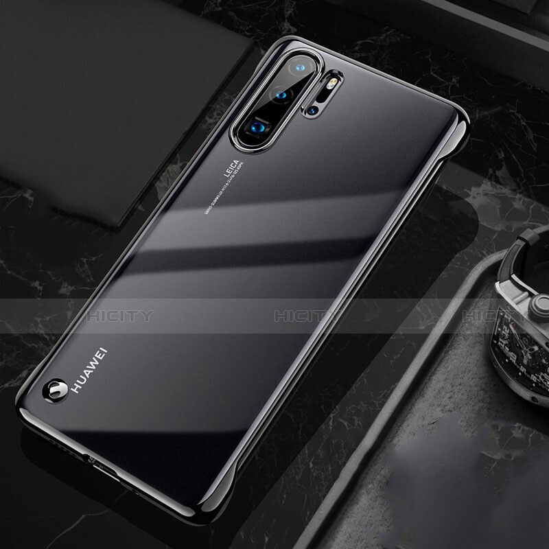 Coque Antichocs Rigide Transparente Crystal Etui Housse S04 pour Huawei P30 Pro New Edition Noir Plus