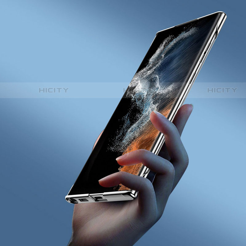 Coque Antichocs Rigide Transparente Crystal pour Samsung Galaxy S22 Ultra 5G Noir Plus