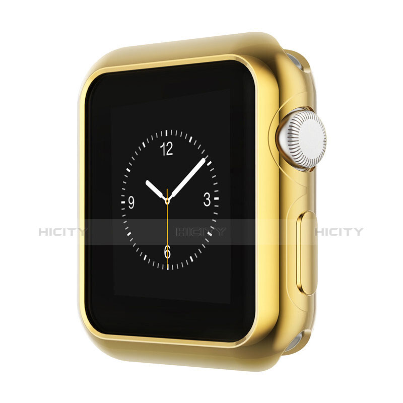Coque Bumper Luxe Aluminum Metal A01 pour Apple iWatch 3 38mm Or Plus