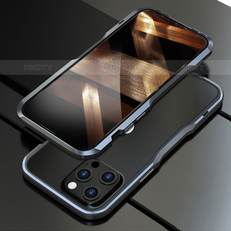 Coque Bumper Luxe Aluminum Metal Etui A01 pour Apple iPhone 15 Pro Plus