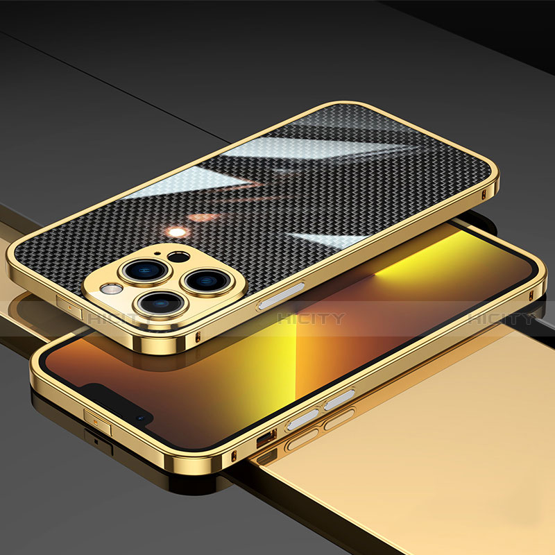 Coque Bumper Luxe Aluminum Metal Etui A02 pour Apple iPhone 13 Pro Plus