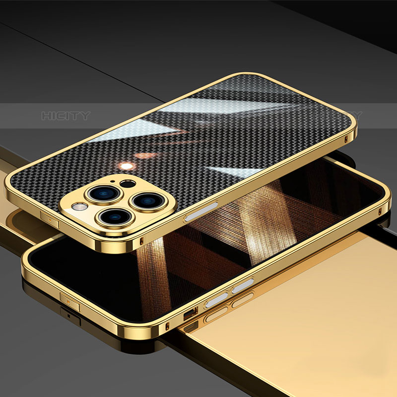Coque Bumper Luxe Aluminum Metal Etui A02 pour Apple iPhone 15 Pro Plus